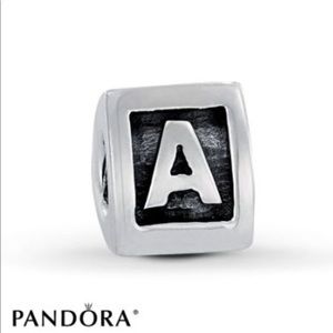 Authentic Pandora “A” initial charm